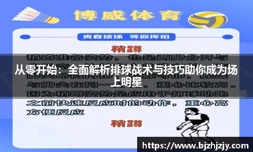 从零开始：全面解析排球战术与技巧助你成为场上明星